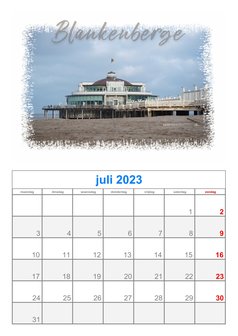 Blankenberge: fotokalender 2023 DIN A4 